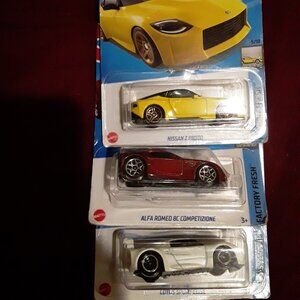 3 FACTORY FRESH CARS NISSAN Z PRONTO, ALFA ROMEO BC COMPETIZIONE AND LOTUS SPORT